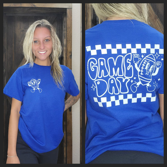 Blue Game Day Tee